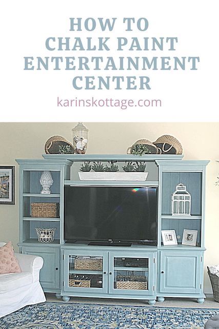 Entertainment Center Paint Ideas, Paint Wood Tv Center, Entertainment Center Transformation, Painting Tv Stand Ideas, Painted Entertainment Center Ideas, Painting Entertainment Center Ideas, Refinish Entertainment Center, Blue Entertainment Center Living Room, Paint Entertainment Center Diy