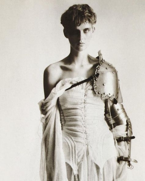 ➖➖➖ Stella Tennant Gaultier Paris | Jean Paul Gaultier Paolo Roversi 📷 Julien d’Ys [hair] Linda Cantello [m/u] Babeth Djian [editor] Vogue… Stella Tennant, Paul Gaultier Spring, Jeanne D'arc, Paolo Roversi, Joan Of Arc, Paul Gaultier, Vogue Paris, Jean Paul, Jean Paul Gaultier