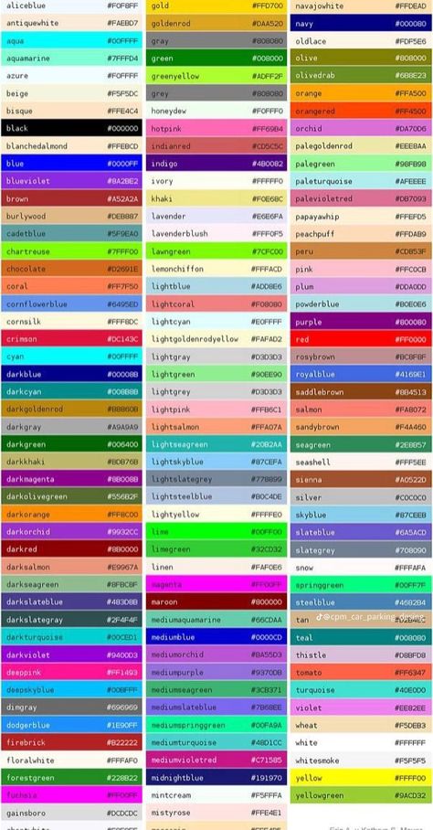 Canva Color Palette Codes Neon, Car Parking Multiplayer Color Code, Cpm Designs, Car Parking Multiplayer Design, Colors Name In English, Color Names Chart, All Colours Name, Car Parking Multiplayer, Cute Picture Quotes