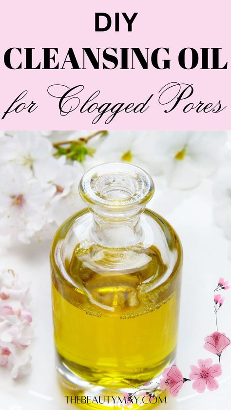 DIY Cleansing Oil Cleansing Oil Recipe, Oil Cleanser Recipe, Diy Cleansing Oil, Diy Oil Cleanser, Clear Glass Skin, Diy Face Cleanser, Oil Face Cleanser, Diy Cleanser, Oil Face Cleansing