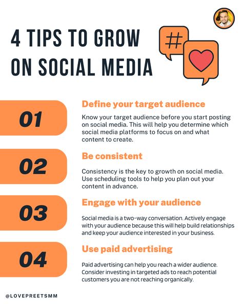 4 tips to grow on social media Grow On Social Media, Social Media Growth Strategy, Social Media Measurement, Grow Social Media, Social Media Course, Youtube Ideas, Small Business Instagram, Channel Ideas, Digital Marketing Quotes