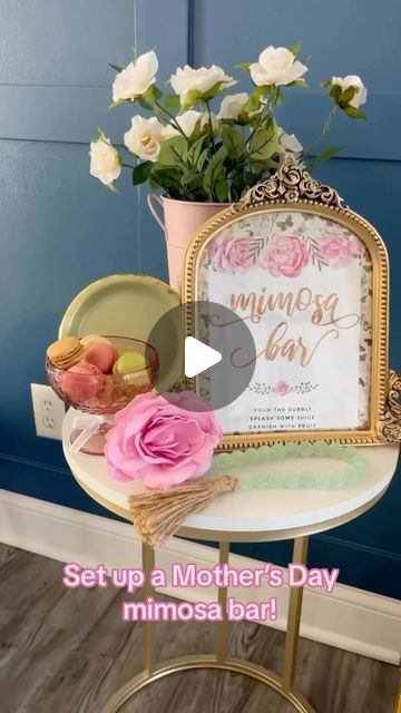 HomeGoods on Instagram: "How to set up a mimosa bar like @homedecor_by_ro. 🥂🌷Perfect for a Mother’s Day brunch at home.💗 #MothersDay" Brunch At Home, Gathering Ideas, Bridal Luncheon, Mimosa Bar, Bar Set Up, How To Set Up, Mimosa, A Mother, Mother’s Day