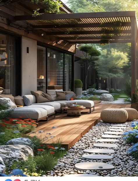 Backyard Extension, Pant House, Rooftop Patio Design, Japanese Garden Landscape, Backyard Design Layout, Zen Garden Design, Arizona House, Terrace Garden Design, Outdoor Patio Designs