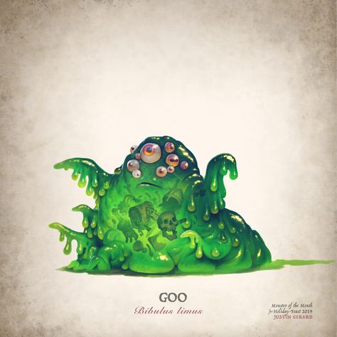 "The Goo" Monster of the Month, Justin Gerard on ArtStation at https://www.artstation.com/artwork/Oynz4b Justin Gerard, Art Library, Monster Characters, Creature Artwork, Monster Concept Art, Creature Drawings, Geek Art, Fantasy Monster, Mythical Creatures Art