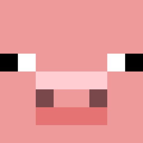 Minecraft Pig Face, Minecraft Heads, Minecraft Face, Mobs Minecraft, Minecraft Party Decorations, Pixel Art Minecraft, Minecraft Pig, Rock Poster Art, Drawing Application