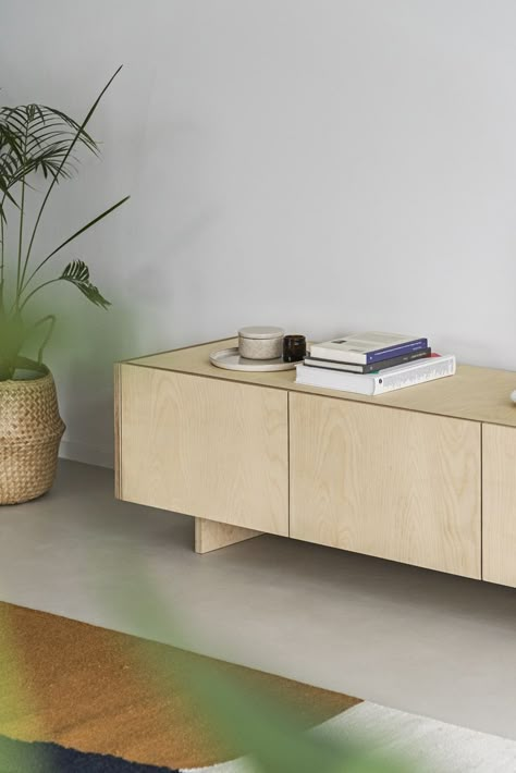 Discover the unique OTOTO furniture collection, created with a minimalist lifestyle in mind! Tv Furniture Ideas, Low Cabinet Design, Plywood Rack, Plywood Furniture Design, Plywood Sideboard, Mdf Furniture, Plywood Design, House Makeovers, Interior Design Boards