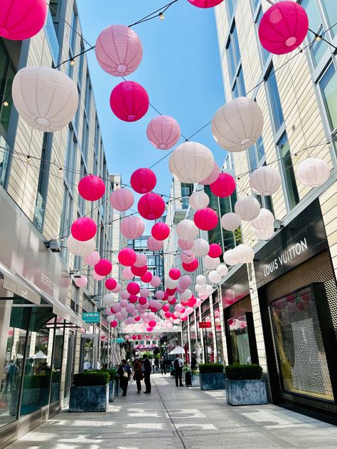 City Center Washington DC Washington Dc Shopping, Washington Dc Spring, Pink Lanterns, Instagram Places, Washington Heights, Pink Things, 2024 Vision, Big City, City Center