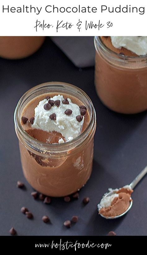 Pudding With Gelatin, Paleo Chocolate Pudding, Paleo Pudding, Coconut Milk Pudding, Healthy Chocolate Pudding, Keto Pudding, Grass Fed Gelatin, Gelatin Recipes, Chocolate Pudding Recipes