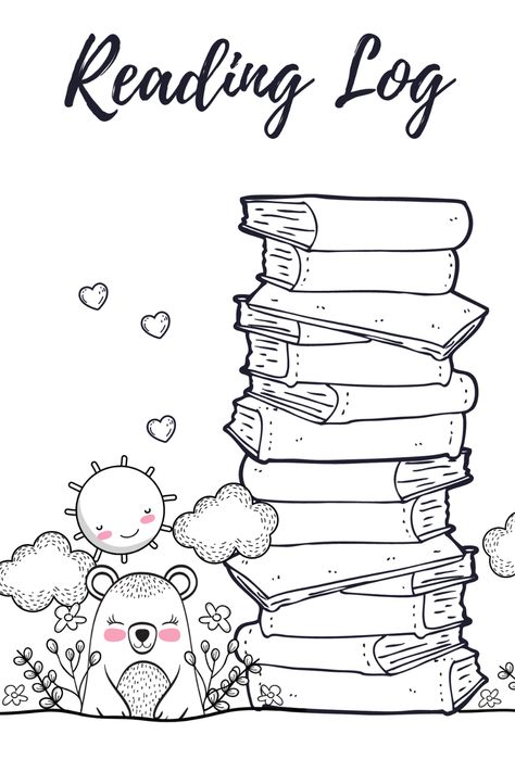 This free printable reading log for kids is appreciated by young child and their parents. A fun design with a mole, some clouds and a sun, together with a book stack on which to write down the names of the books you have read. Reading And Writing Design, Reading Log Printable Free, Book Logs, Reading Log For Kids, Reading Journal Printable, Reading Log Printable, Book Reading Journal, Elementary Learning, Library Activities