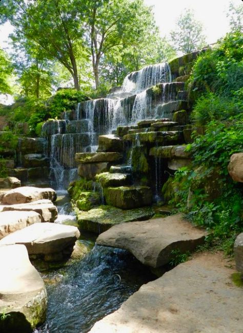 Tuscumbia Alabama, Fountain Waterfall, Relax House, Taman Air, Garden Waterfall, Backyard Water Feature, Waterfalls Backyard, Helen Keller, Beautiful Waterfalls