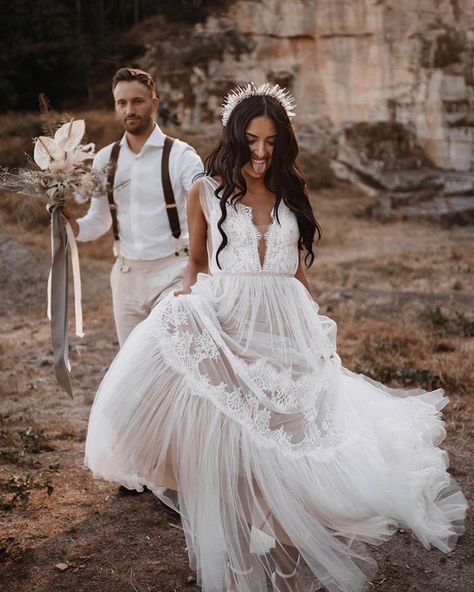 Kelly Tucker (@kellytckr) • Instagram photos and videos Wedding Gown Color, Willowby By Watters, Bohemian Gown, By Watters, Round Of Applause, Brown Wedding, Sleeve Wedding Dress, Bride Tribe, Going To The Chapel