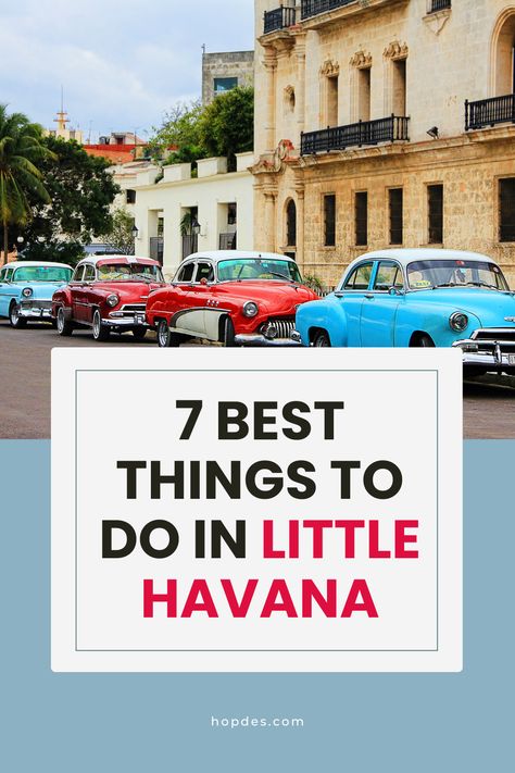 Explore the vibrant culture and rich history of Miami's iconic neighborhood with our guide on the top things to do in Little Havana. Little Havana In Miami, Little Havana Miami, Miami Nightlife, Travel Wisdom, Travel Industry, Sunshine State, Florida Travel, Local Guide, Walk Of Fame