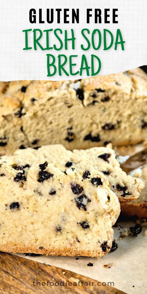 Gluten Free Irish Soda Bread Recipe, Gluten Free Soda Bread, Gluten Free Irish Soda Bread, Easy Irish Soda Bread, Traditional Irish Soda Bread, Soda Bread Recipe, Irish Soda Bread Recipe, Gluten Free Donuts, Gluten Free Recipes Bread