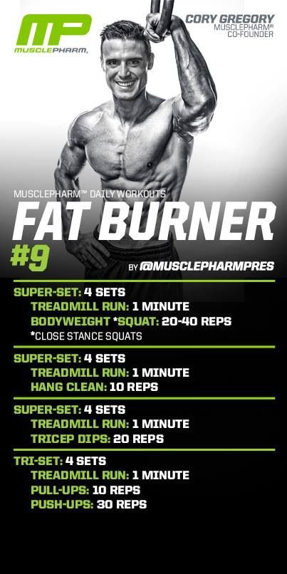 Muscle Pharm Workouts, Musclepharm Workouts, Belly Fat Burner Workout, Burner Workout, Fat Burner Workout, Muscle Pharm, Fat Burning Tips, Running On Treadmill, Daily Workouts