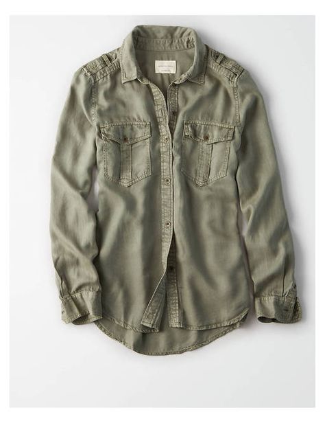 Military Style Shirts, Faded Fabric, Army Shirt, Army Shirts, Free Jeans, Christmas 2019, Mens Outfitters, Military Fashion, Denim Shirt