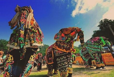 What is Kyaukse Elephant Dance Festival? Where & when to celebrate? October Festival, Full Moon Day, Elephant Costumes, Moon Day, Myanmar Travel, Festival Dates, Lion Costume, Car Sticker Design, Dance Festival