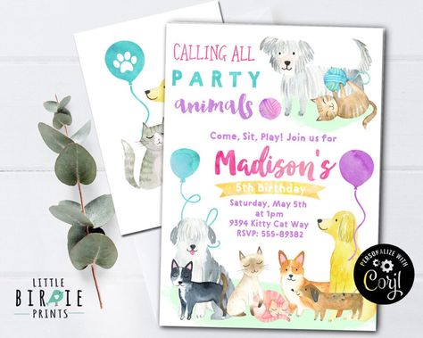 This Invitations item by littlebirdieprints has 287 favorites from Etsy shoppers. Ships from United States. Listed on 11 Oct, 2023 Adopt A Pet Party Invitations, Puppy Birthday Invitations, Cat Birthday Invitations, Pet Adoption Party, Dog Birthday Invitations, Pet Party, Pet Birthday, Adoption Party, Cat Birthday Party