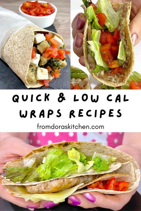 Elevate your meals with these wraps recipes that are not only tasty but also wraps recipes low calorie! Perfect for any meal, these wraps recipes quick to make are ideal for busy days. Enjoy in delicious wraps recipes for a healthy meal. Try these flavorful recipes with tortilla wraps today! Recipes With Tortilla Wraps, Dora Kitchen, Delicious Wraps, Recipes Low Calorie, Wraps Recipes Healthy, Wraps Recipes, Healthy Wraps, Calorie Recipes, Tortilla Recipe