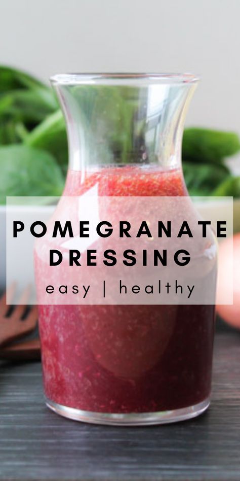 Pomegranate Vinaigrette Dressing, Pomegranate Salad Dressing, Pomegranate Dressing, Pomegranate Vinaigrette, Winter Salads, Vinaigrette Dressing Recipe, Salad Dressing Recipes Healthy, Pomegranate Recipes, Citrus Dressing