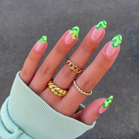 Green Nail Designs 2023 Summer 15 Ideas: A Fresh and Vibrant Look for Your Nails Alivia Core, Green Nail Designs, Summery Nails, Cute Gel Nails, High Maintenance, Festival Nails, Beach Nails, Nail Inspiration, Short Acrylic Nails