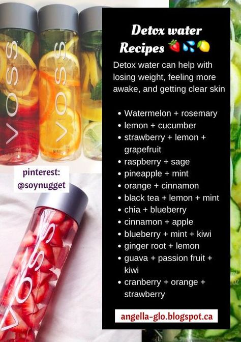 Water With Fruit, Healthy Detox Cleanse, Detox Smoothies, Resep Smoothie, Infused Water Recipes, Resep Diet, Smoothie Detox, Fruit Infused Water, Detox Water Recipes