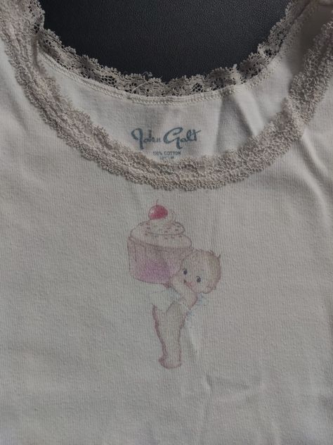 baby tee cute top cupcake baby brandy kewpie coquette outfit inspo aesthetic Kewpie Aesthetic, Coquette Wardrobe, Cupcake Shirt, Outfit Inspo Aesthetic, Coquette Outfit, Cute Top, Baby Tee, Cute Tops, Infant Tees