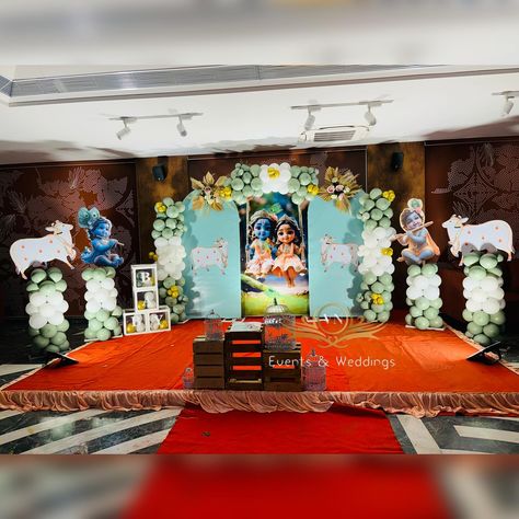 Krishna theme babyshower �🦚❤️😍 Decor by @v.n_events 9328721781 Banquet @aambli.club #krishanathemebabayshowerdecor #krishnatheme #babyshower #srimantsanskar #eventplanner #ohbaby #instagram #aamblirestaurant Krishna Theme Decoration, Babyshower Decor, Cartoons Krishna, Shower Funny, Indian Baby Showers, Baby Shower Decorations Neutral, Birthday Theme Decoration, Birthday Decorations At Home, Baby Shower Theme Decorations