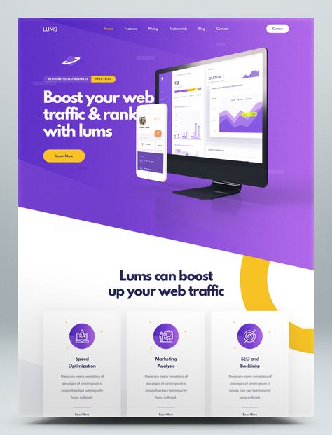 SEO Landing HTML Website Template Website Design Landing Page, Off Page Seo, Html Website, Html Website Templates, Web Traffic, Html Templates, Seo Optimization, Landing Page Design, Landing Pages