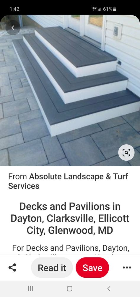 Trex Steps To Paver Patio, Composite Steps, Trex Stairs To Patio, Pavers At Bottom Of Deck Stairs, Trex Steps With Landing, Composite Steps To Concrete Patio, Wide Concrete Steps To Patio, Composite Stairs To Patio, Build Deck Over Concrete Steps