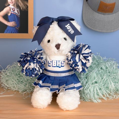 Personalized Cheerleading Bear Plush, All-Star Cheerleading Bears/School Cheerleader Bears, Cheerleader Gift for Girl/Daughter/Niece - GetNameNecklace Kawaii Cheerleader Outfit, Cheer Teddy Bear, Cheerleading Pom Pom, Cheerleader Barbie Dolls, Engraved Necklace Mothers, Varsity Cheerleading, School Cheerleader, Cheerleader Gift, Cheer Party