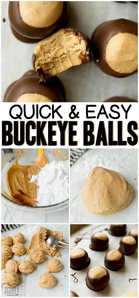 Buckeye Balls Recipe, Peanut Butter Desserts Easy, Buckeye Candy, Buckeye Balls, Chocolate No Bake, Buckeyes Recipe, Chocolate Peanutbutter, Peanut Butter Balls Recipe, Tiramisu Dessert