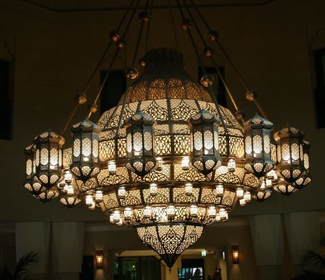 Gigantic Chandelier Ceiling Light Fixture - Exotic Mid Eastern flair exquisitely detailed with ample soft lighting. Ceiling Light Fixture, Luxury Lighting, Chandelier Ceiling Lights, Ceiling Light Fixtures, Middle Eastern, Soft Lighting, Light Fixture, Ceiling Light, Chandeliers