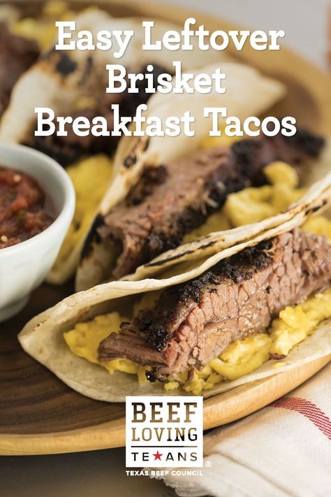 Brisket And Eggs Breakfast, Brisket Breakfast Tacos, Best Breakfast Tacos, Breakfast Tacos Recipe, Breakfast Slider, Tasty Breakfast, The Best Breakfast, Smoked Brisket, Breakfast Tacos