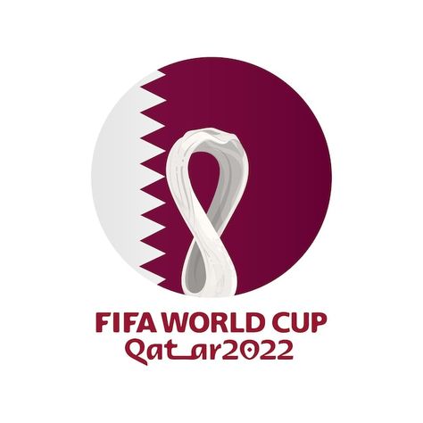 Fifa world cup qatar 2022 logo stylized ... | Premium Vector #Freepik #vector #soccer #soccer-cup #qatar #football-design Fifa Qatar, World Cup Qatar, Iphone Wallpaper For Guys, Qatar 2022, Fifa World Cup, Olympic Games, Qatar, Fifa, Premium Vector