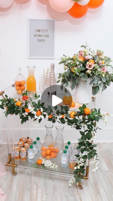 Natalie Mayhew on Instagram: "4 fun ways to use citrusy Clementines & oranges  in your Mimosa bar! 🍊🍊 My darling Clementine!  🍊Thread on bakers twine for a Clementine garland 🍊Add clementines to bamboo sticks for floral picks 🍊Carve out oranges and insert tea lights for scented candles 🍊Add to glass jars & canisters for decor!  Serve up orange mixers & spritzers for the perfect mimosa bar! I also added personalized clementine labels from @orientaltrading on my water bottles!   🍊🍊🍊  🛒 Don’t forget to FOLLOW along for more fun party ideas!  For more cute clementine party ideas & set-up help head to the blog  https://fernandmaple.com/little-cutie-clementine-themed-first-birthday-party/  . . . . . #mimosabar #clementine #mylittlecutie #mydarlingclementine #citrusbarcart #1stbirthdayp Clementine Garland, Orange Color Party, Clementine Party, My Darling Clementine, Fun Party Ideas, Darling Clementine, Mimosa Bar, Floral Picks, Bakers Twine