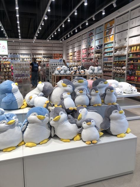 Miniso shop store Latvia Europe penguins Miniso Plushies Penguin, Miniso Penguin, Miniso Store, Nice Dream, Happy Images, Skater Aesthetic, Cute Cats Photos, Anime Baby, Cute Stuffed Animals