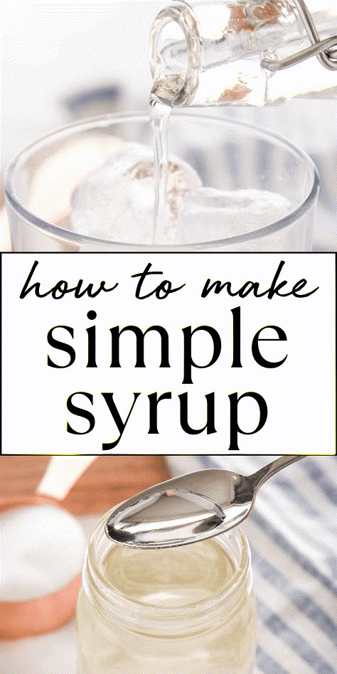 Learn how to make Simple Syrup for all your favourite drink & cocktails with only 2 ingredients! An easy simple syrup recipe tutorial. Recipe from thebusybaker.ca! #simplesyrup #richsimplesyrup #cocktailrecipe #bartenderrecipe #bartender #drinkrecipe #mocktailrecipe via @busybakerblog Cardamom Simple Syrup, Honey Simple Syrup Recipe, What Is Simple Syrup, Vanilla Syrup For Coffee, Spiced Cocktail, Simple Syrup Recipe, Honey Simple Syrup, Simple Syrup Recipes, Make Simple Syrup