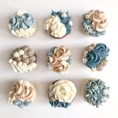 Boho Cupcakes, Flower Baby Shower Theme, Bohemian Wedding Cake, Spring Cupcakes, Floral Cakes, Colorful Cupcakes, Floral Cupcakes, Baby Shower Brunch