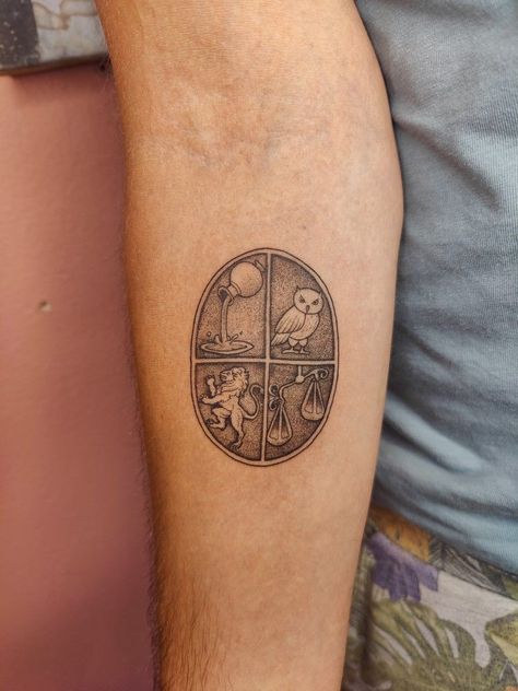 Roman History Tattoo, Stoicism Tattoo Minimalist, Four Virtues Tattoo, Stoicism Tattoo Symbol, Stoic Symbol Tattoo, Stoic Virtues Tattoo Ideas, Stoicism Tattoo Ideas Men, Stoic Tattoo Ideas Minimalist, 4 Virtues Of Stoicism Tattoo