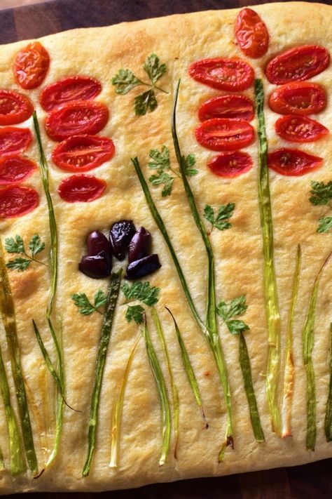 Sommer Mad, Focaccia Bread Recipe, Gourmet Sandwiches, Decorações Com Comidas, Focaccia Bread, God Mat, Idee Pasto Sano, Bread Recipes Homemade, A Pizza