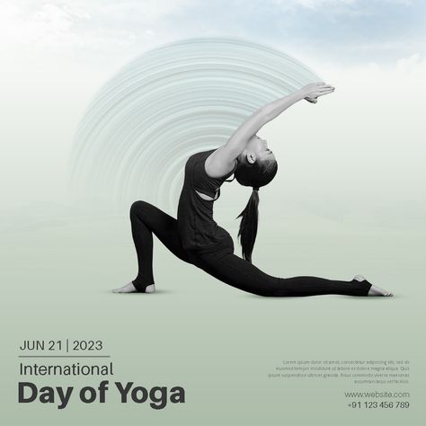 International Yoga Day Post Template Yoga Creative Ads, Yoga Social Media Posts, International Yoga Day Creative Ads, Yoga Day Post, Yoga Day Creative Ads, Yoga Social Media, Yoga Post, International Day Of Yoga, Happy International Yoga Day