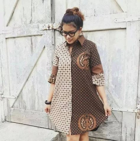 ANKARA SHIRT DRESS, SIMPLE STYLE,BUT PRACTICAL&ATTRACTIVE GOWNS STYLE - Pretty 4 Shirt Gown Styles, Ankara Shirt Dress, Ankara Shirt, Shirt Gown, Kitenge Dress, Kitenge Designs, Shweshwe Dresses, Ethno Style, Ankara Tops