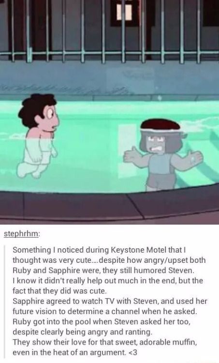 Ruby X Sapphire, Steven Universe Theories, Steven Universe Memes, Steven Universe Funny, Steven Universe Characters, Steven Universe Comic, Steven Universe Gem, Soft Spot, Steven Universe Fanart