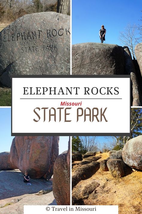 Eagle Rock Missouri, Elephant Rocks Missouri, Elephant Rocks State Park Missouri, Missouri Hiking, Missouri State Parks, Slide Rock State Park, State Park Camping, Dead Horse State Park, Elephant Rock