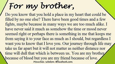 ❥ For my Brother, I will always love you ❣ Prayers For Sister, Brother N Sister Quotes, Quotes Sister, Brother Ideas, Big Brother Quotes, Best Birthday Quotes, Brother Sister Quotes, Sister Birthday Quotes, Quotes Family