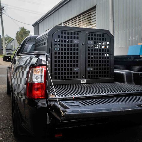 Cowboy Truck, Dog Box For Truck, K9 Puppy, Custom Dog Crate, Ute Trays, Dog Kennel Designs, Dog Trailer, Tub Tray, Pet Transport