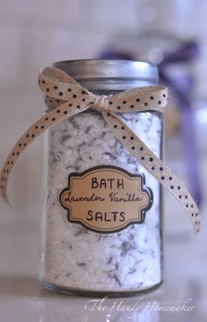 Lavender vanilla bath salt