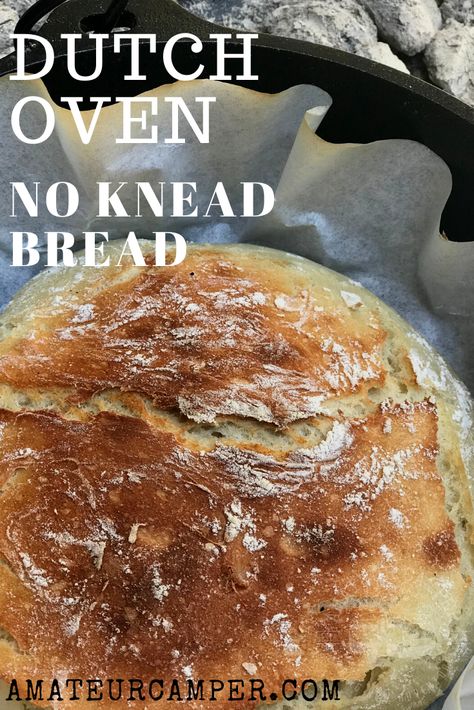 Dutch Oven Soda Bread, Campfire Bread Recipe, Dutch Oven No Knead Bread, Campfire Bread, Campfire Dutch Oven Recipes, Dutch Oven Recipes Cast Iron, Lodge Dutch Oven, Dutch Oven Camping Recipes, Camping Meal Planning