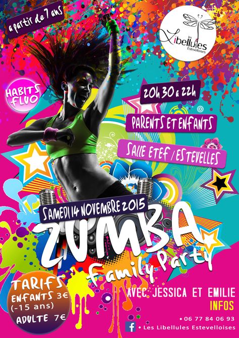 Affiche zumba on Behance Zumba Poster Design, Zumba Poster, Class Poster Design, Zumba Party, Zumba Kids, Frutiger Metro, Dance Logo, Class Poster, Zumba Dance