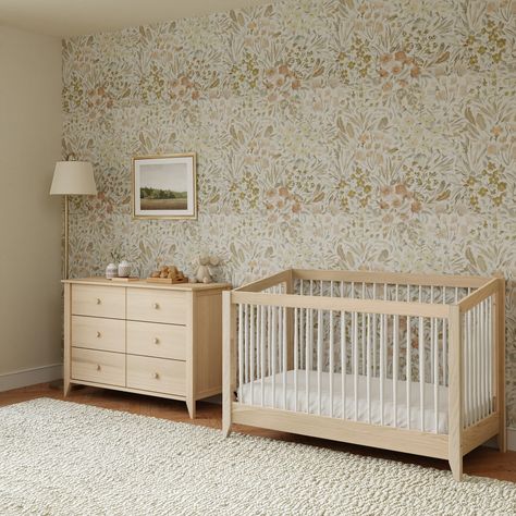 Add new dimension and geometric playfulness to your modern nursery with this crib and dresser combo. Made with sustainable pine wood and GREENGUARD Gold certified to improve indoor air quality. Mid Century Modern Nursery, Nursery Accents, Nursery Accent Wall, Big Kids Room, Stylish Nursery, Kids Dressers, Improve Indoor Air Quality, Mini Crib, Convertible Crib